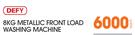 Defy 8Kg Metallic Front Load Washing Machine-Each