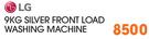 LG 9Kg Silver Front Load Washing Machine