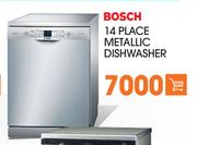 Bosch 14 Place Metallic Dishwasher