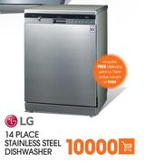 LG 14 Place Stainless Steel Dishwasher
