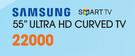 Samsung 55" Ultra HD Curved LED TV