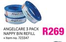 Angelcare 3 Pack Nappy Bin Refill