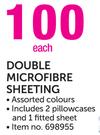 Double Microfibre Sheeting-Each