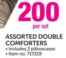 Assorted Double Comforters-Per Set