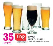FNG 3-Pack Beer Glasses-Per Pack