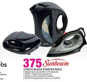 Sunbeam 3-Piece Black Starter Pack