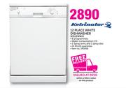 Kelvinator 12 Place White Dishwasher KD12WW1