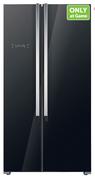 Russell Hobbs 516Ltr Black Glass Finish Side by Side Fridge/Freezer FRIDGE RHFR72