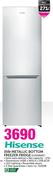 Hisense 359Ltr Metallic Bottom Freezer Fridge