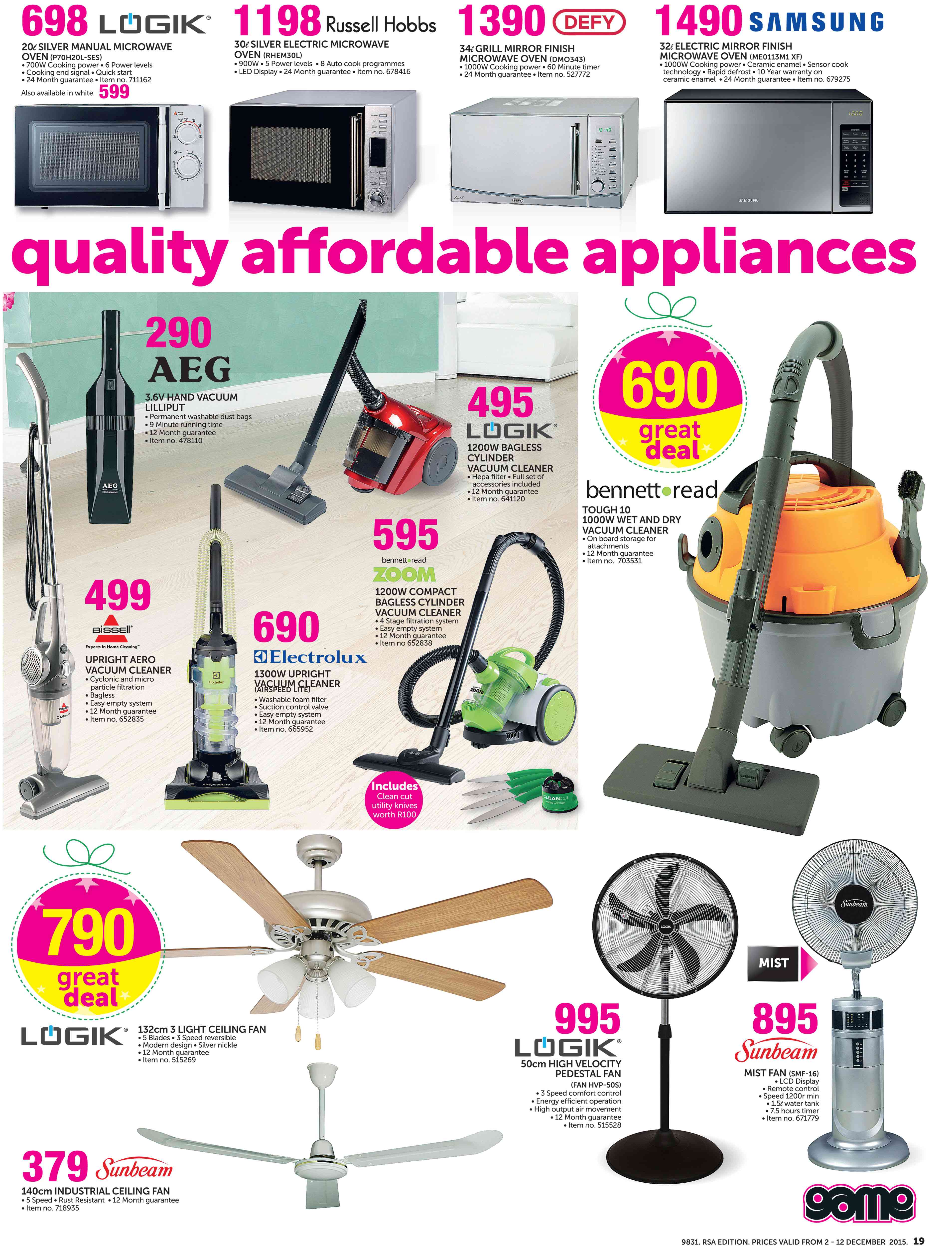 Special Logik 50cm High Velocity Pedestal Fan(FAN HVP50S) — www.guzzle