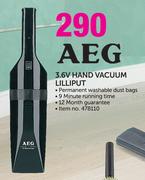 AEG 3.6V Hand Vacuum Lillip