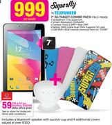 Superfly By Telefunken 7" 3G Tablet Combo Pack TELC-73GIQ-Per Bundle