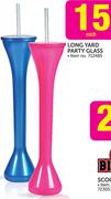 Long Yard Party Glass-Each