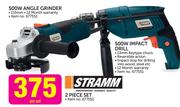 Stramm 500W Angle Grinder + Stramm 500W Impact Drill-Per Set