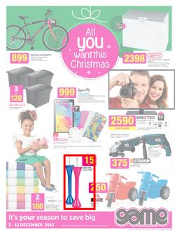 Game : All You Want This Christmas (2 Dec - 12 Dec 2015), page 1