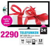 Telefunken 24" LED TV TLED-24DVD