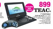 Teac 7" Portable DVD Black(DVP-737B)