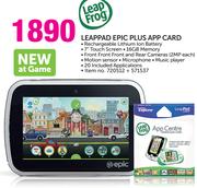LeapFrog LeapPad Epic Plus App Card