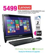 Lenovo Intel Celeron All In One Desktop C260