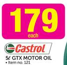 Castrol 5Ltr GTX Motor Oil 20W-50-Each