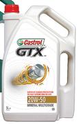 Castrol 5Ltr GTX Motor Oil 20W-50-Each