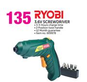 Ryobi 3.6V Screwdriver