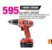 Black&Decker 12V Drill Driver