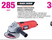 Black&Decker 900W Firestorm Angle Grinder