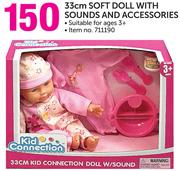 33Cm Soft Doll With Sounds And Accessories
