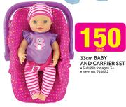 33Cm Baby And Carrier Set-Each