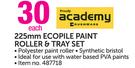 Academy 225mm Ecopile Paint Roller & Tray Set-Each