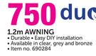 Duolite 1.2m Awning