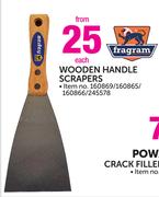 Fragram Wooden Handle Scrapers-Each