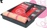 Academy 225mm Ecopile Paint Roller & Tray Set-Each