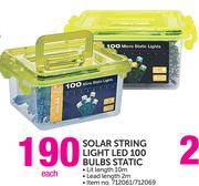 Solar String Light LED 100 Bulbs Static-Each