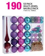 53 Pack Multi Jewel Bauble Pack