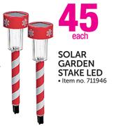 Santa Solar Garden Stake LED-Each