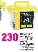 Solar LED Waterfall Light LED White 2.5M Static