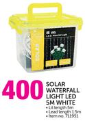 Solar Waterfall Light LED 5M White