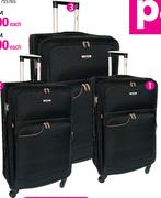 Tosca 60Cm Black 4 Wheel Cabin Case-Each