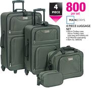 Mainstays 4 Piece Luggage Set-Per Set