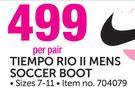 Tiempo Rio 11 Mens Soccer Boot Sizes 7-11-Per Pair