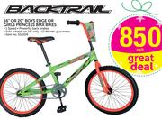 Backtrail 16" Or 20" Boys Edge Or Girls Princess BMX Bikes-Each