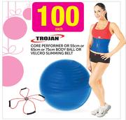 Trojan Core Performer Or 55cm Or 65cm Or 75cm Body Ball Or Velcro Slimming Belt-Each