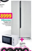 Hisense 730ltr Side By Side Fridge(H730SS) + 20ltr Manual Microwave Oven