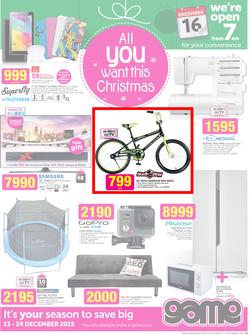 Game : All You Want This Christmas (13 Dec - 24 Dec 2015), page 1