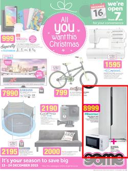 Game : All You Want This Christmas (13 Dec - 24 Dec 2015), page 1