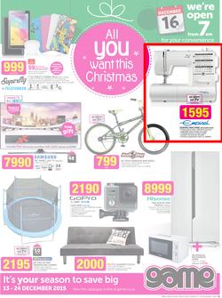 Game : All You Want This Christmas (13 Dec - 24 Dec 2015), page 1