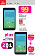 2x Vodacom 7" Smart Tab 3G-On MyMeg 250 TopUp