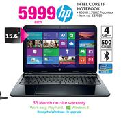 HP Intel Core i3 Notebook 